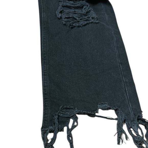 We The Free cropped,distressed light black jeans,frayed,grunge,punk, cosplay - Picture 12 of 13